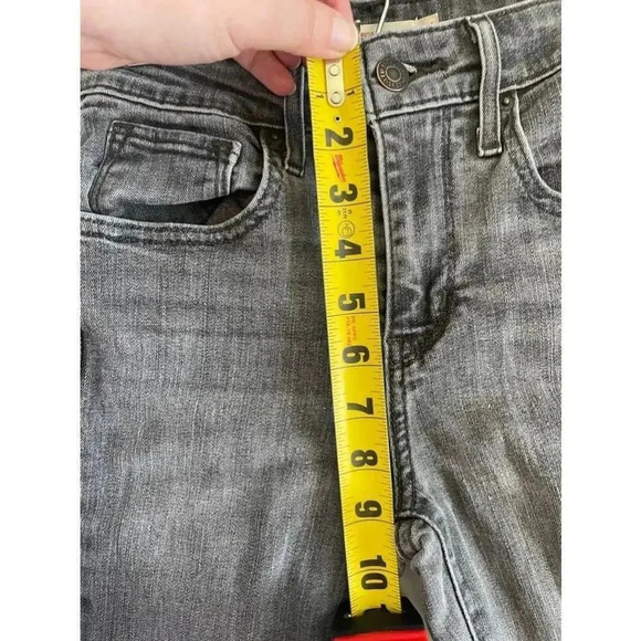 Women's Levi's 721 High Rise Skinny Jeans - Size 24 Gray Black EUC! - Picture 8 of 11